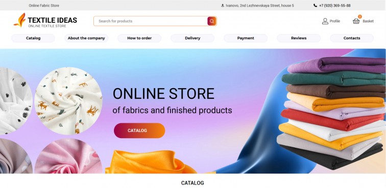 Informative site header